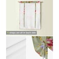 thumbnail image 5 of Pink Purple Spring Floral Tie Up Curtains for Kitchen Bathroom Bedroom Windows 63 Inch Length, Sage Green Vintage Summer Botanical Balloon Drape Curtains Shade Rod Pocket Curtain Panel, 46"x63", 5 of 7
