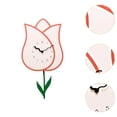 thumbnail image 2 of Reloj de pared con forma de flor para colgar en la pared, para decoración de sala de estar y baño, 2 of 9
