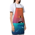 thumbnail image 4 of Yiaed Lighthouse and Whale Print Kitchen Apron with Hand Wipe Pockets,Big Pocket,Aprons for Women with Pockets, Waterproof for Cooking Baking, 4 of 7