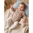 thumbnail image 3 of RUINIXCW Newborn Baby Girl Spring Fall Clothes Plaid Gingham Bubble Romper 0 3 6 9 12 18 Months Sweet Infant Long Sleeve Doll Collar Bodysuit Jumpsuit Playsuit, 3 of 9