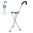 thumbnail image 2 of Folding Cane, Portable  Tripod Design Stable and Durable Easy To Fold Comfortable Handle  for Old People for Traveling, 2 of 8
