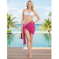 thumbnail image 5 of HAPPY BAY Women's Swimsuit Short Beachwear Bikinis Cover-up Summer Coverups Skirt Swim Cover up Swimwear Wraps Sarong Beach One Size Pink_X1043, 5 of 5