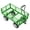 Green, variant on KFFKFF Mesh Steel Garden Cart 900 Lbs, 38 x 22 " Heavy Duty Utility Wagon Cart, Metal Garden Trolley with 10" Wheels, Removable Mesh Sides, 180°Swiveling Handle (Green)