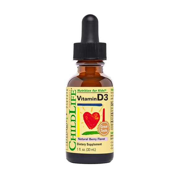 ChildLife | Vitamina D3 liquida, Sabor a bayas naturales, 30 ml (1 oz)