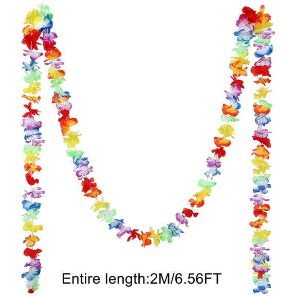 Rkxzt Decorate,Hawaiian Flower Chain Garland 6M Tropical Party Decorations Colorful Luau Pool Beach Decor,Event & Party Supplies
