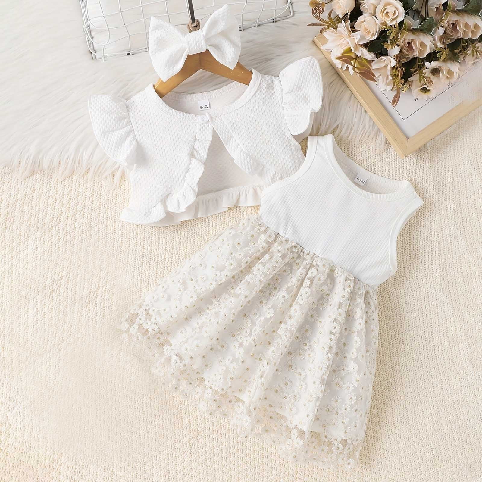 Baby Girl Dresses Summer Floral Sleeveless Cute Cami Dresses and