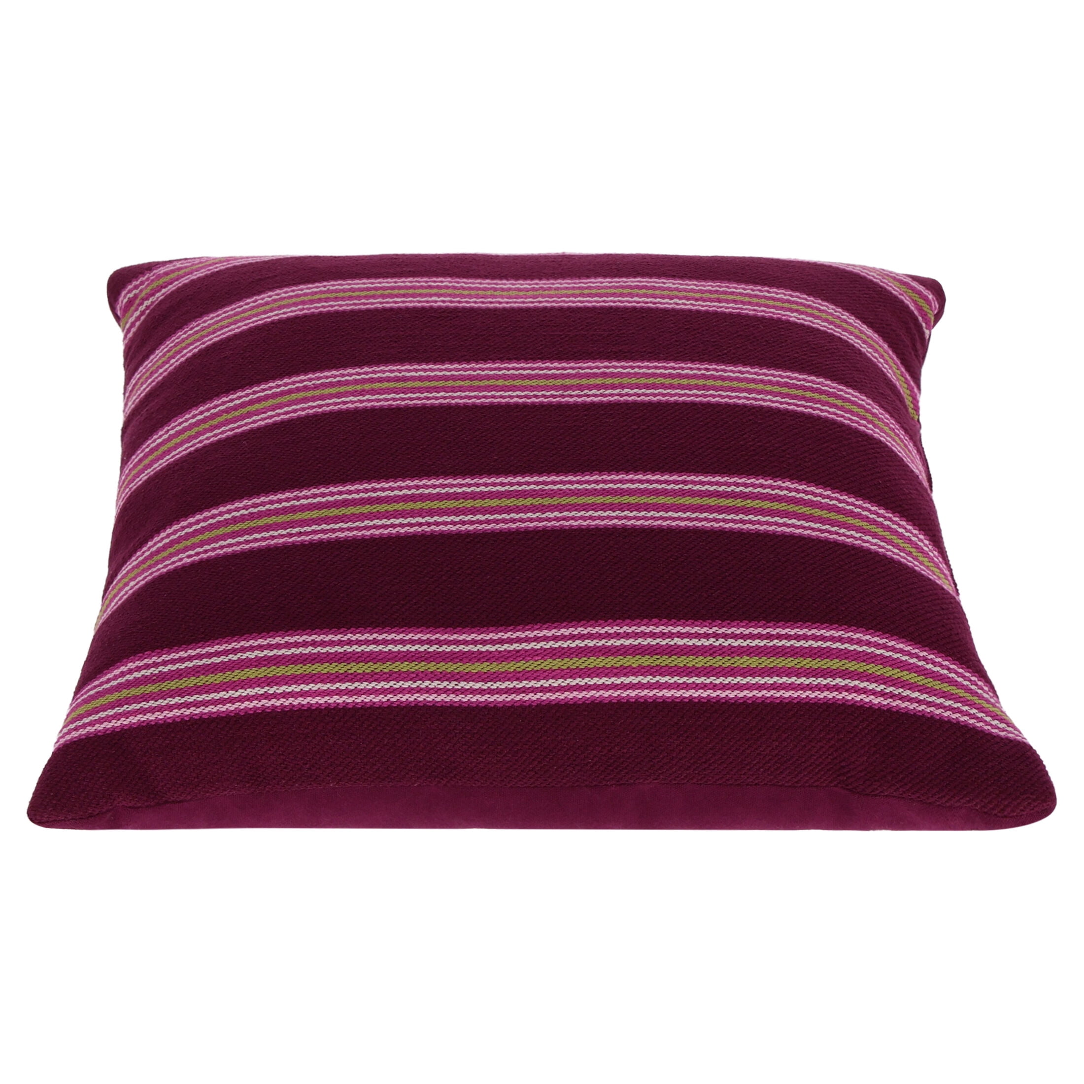 Mainstays 18 in x 18 in Pink Stripe Decorative Pillow