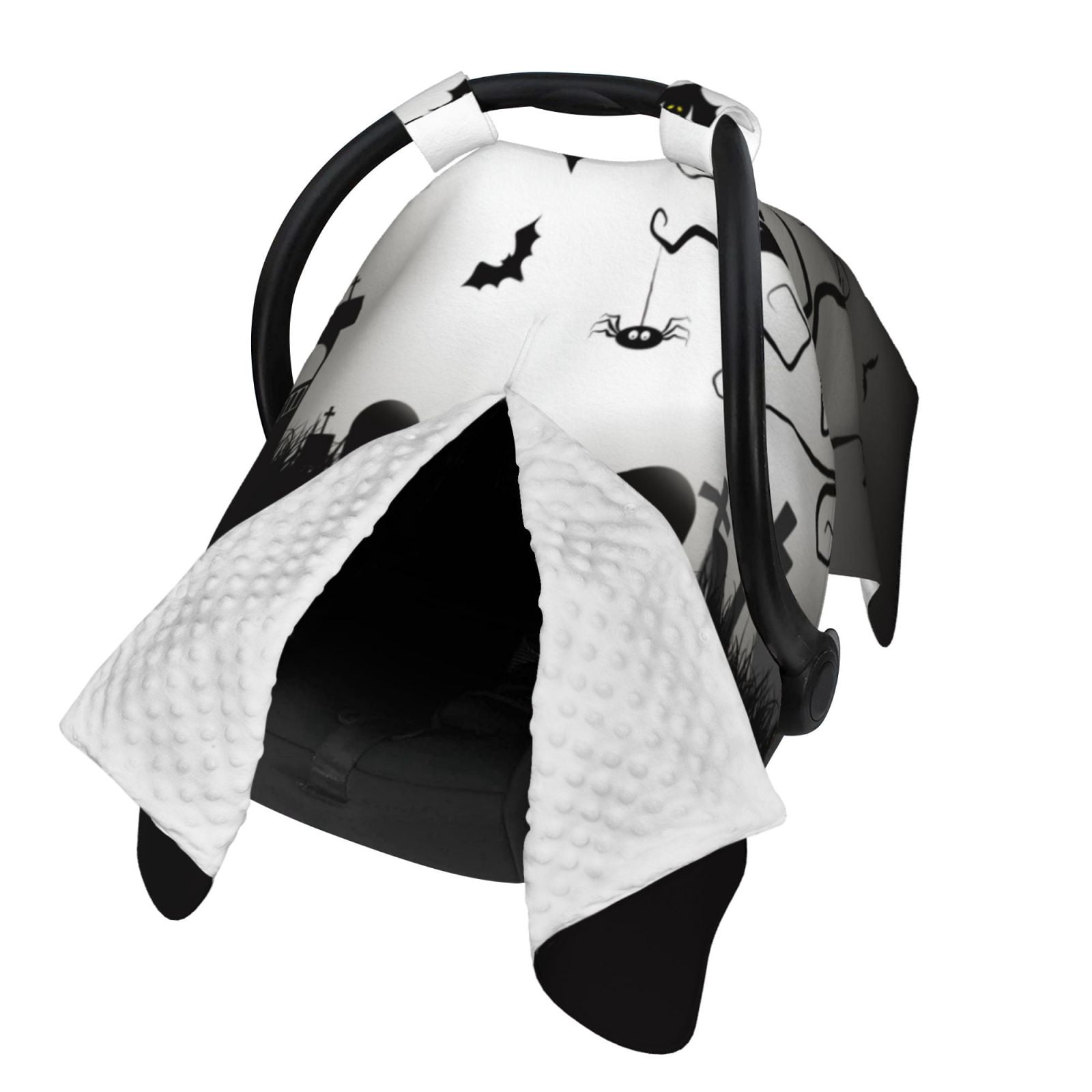 Naloa Happy Halloween 1 Baby Car Seat Cover, Breathable Baby Carrier Cover, Multiuse Baby Carrier Cover & Nursing Breastfeeding Cover