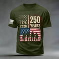 thumbnail image 5 of UngA 250 USA Shirt, USA Flag 4th Of July Shirt Men Short Sleeve American Star Stripes Patriotic Graphic T-Shirt (AG,XXL), 5 of 5