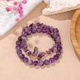 thumbnail image 5 of Top-kevin 2Pcs Butterfly Bracelets for Women Healing Crystals Bracelets for Women Natural Gemstone Bead Bracelet Cute Butterfly Charm Bracelet Stretch Crystal Jewelry Gifts for Women, 5 of 25