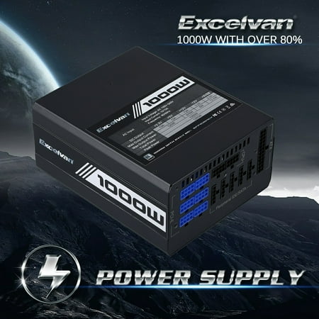 1000w Low Frequency Driver - Excelvan 1000W Switching Supports Intel and AMD Fully Modular Double 6+P6+2PIN Low Noise Power Supply