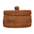 thumbnail image 2 of Baskets Rattan Wicker Decorative  Outdoor Organizingcovered Bread Storage Seagrass Woven Lids Picnic, 2 of 6