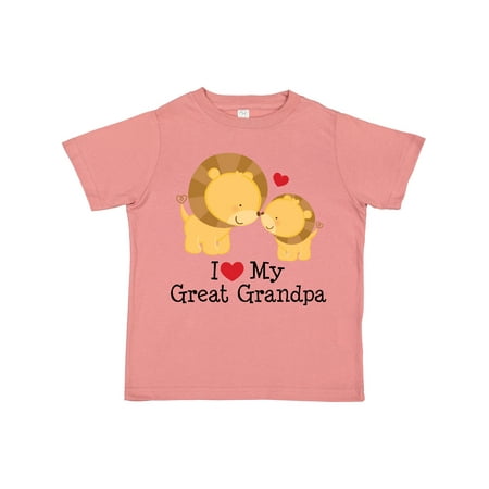 

Inktastic I Love My Great Grandpa Gift Toddler Boy or Toddler Girl T-Shirt