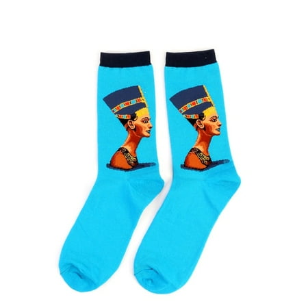 

Mural World Famous Oil Painting Series Men Socks Funny Socks