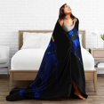 thumbnail image 2 of Blanket Throw Bedding Room Decor Flannel Blankets for Bed Sofa Warm Blankets 80"x60", 2 of 4