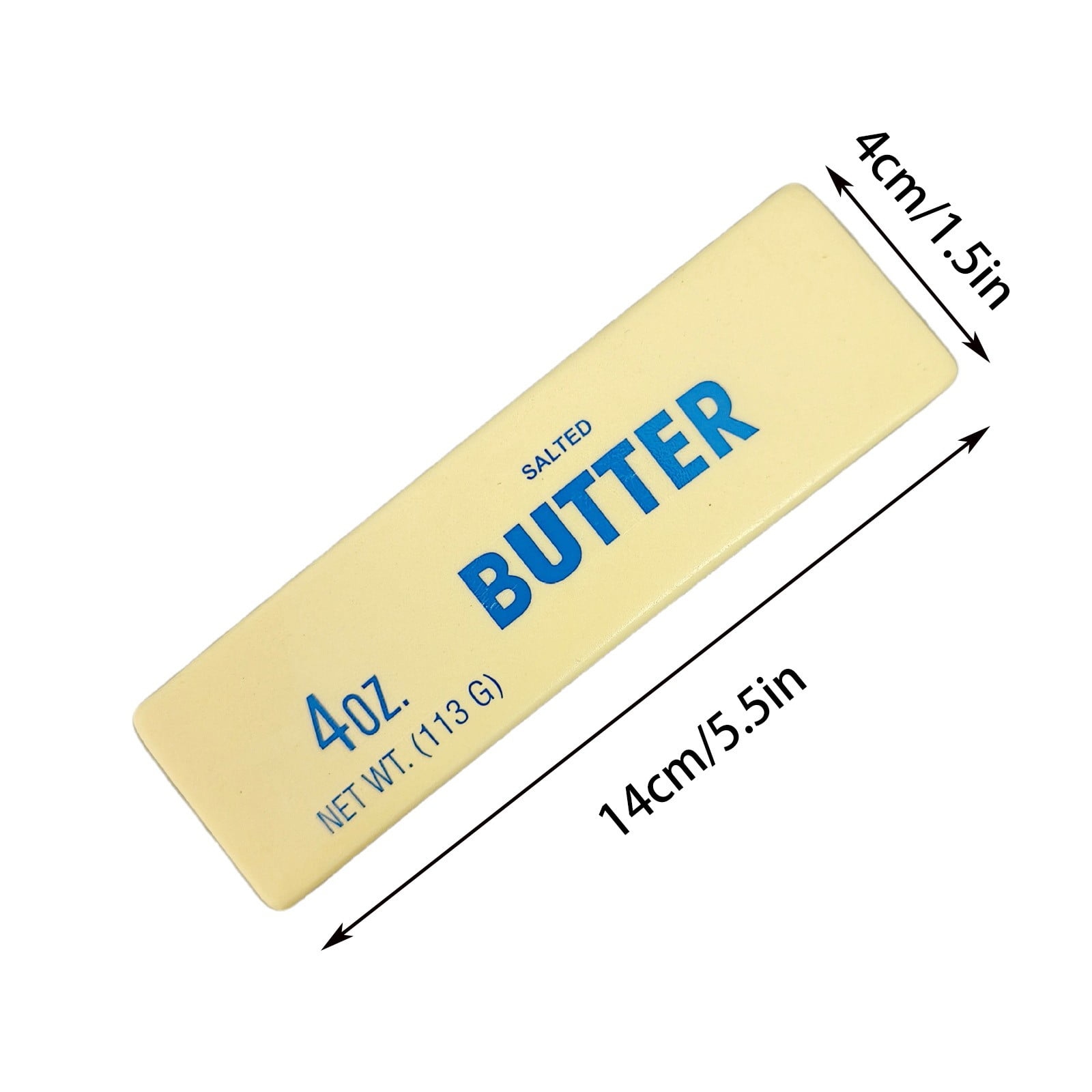 Squeeze Butter Toys Stress Relief, Adults Butter Stick Slow Rising Figure Stress Relief Fidget Toys for Anxiety Relief Hand Relax Salted Butter Bar Soft Foam Stick Squeeze Ball (Yellow)