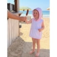 thumbnail image 6 of BemeyourBBs Kids Toddler Baby Girl Boy Terry Swim Cover Up Summer Beach Towel Swimsuit Coverups Plaid Hooded Poncho Sleeveless Bathrobe Swimming Pool Bathing Suit Cover Up, 6 of 9