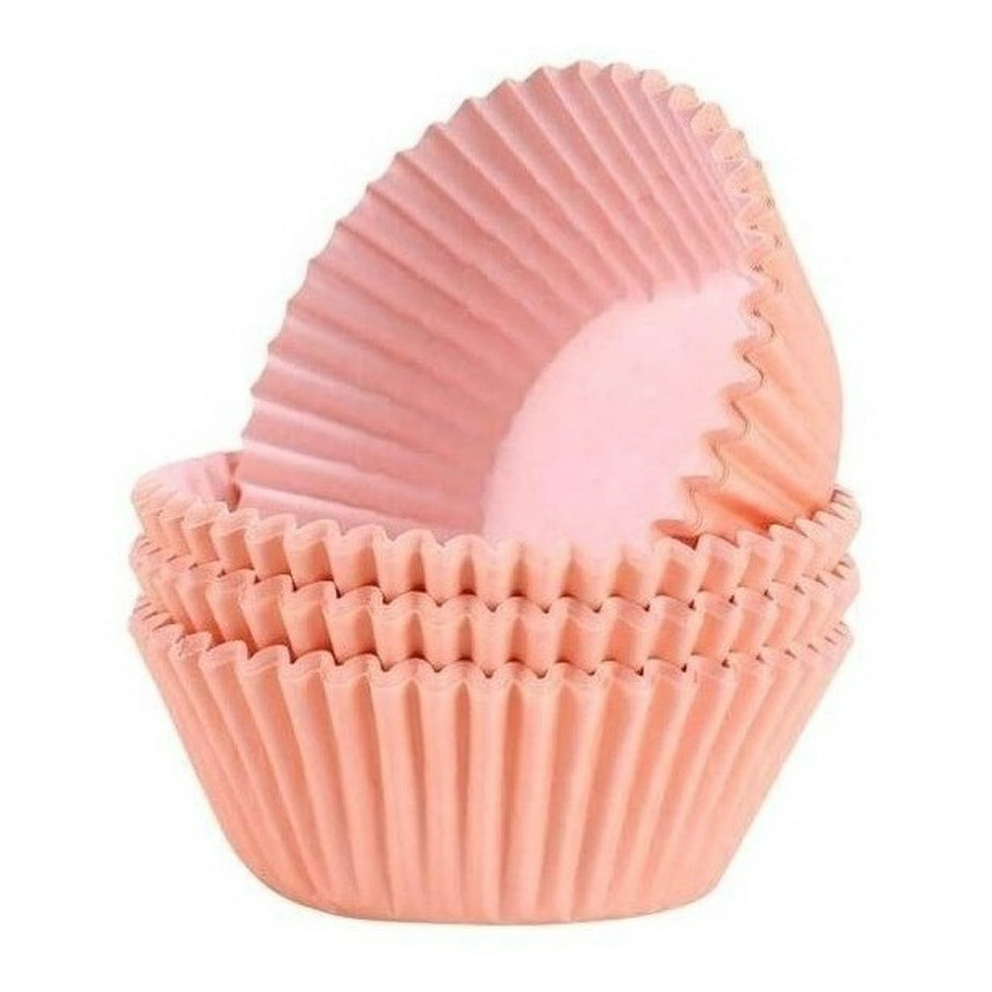 100 Capsula Para Hornear Capsula Capacillo Cupcakes Rosado