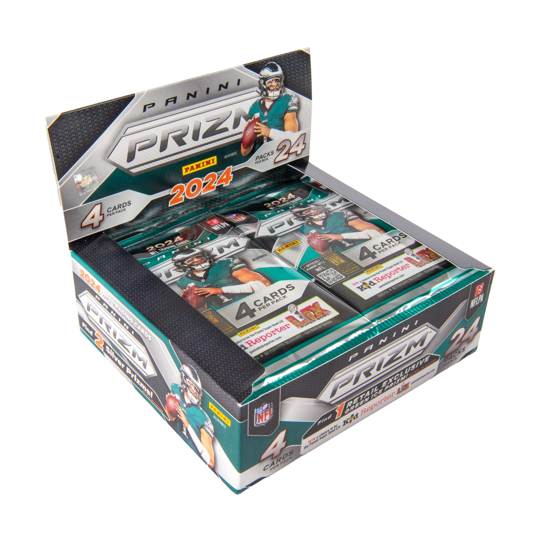 2024 Panini Prizm NFL Football Trading Cards 24-Count Retail Box