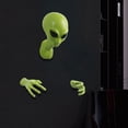 thumbnail image 2 of Green Alien UFO Visitor 51 Area Extraterrestrial Organism Monster Study living room wall hanging ornament Sci-Fi Lover's Gift, 2 of 8