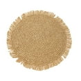 thumbnail image 6 of 4PCS Table Mats for Dining Tables, Round Woven Placemat with Tassels Washable Heat Resistant Place Mats for Kitchen Decor 38cm, 6 of 6