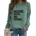thumbnail image 4 of AOOCHASLIY Women's Blouse Fashion Womens Casual Long Sleeve Round Neck Ladies Sweatshirt Tops, 4 of 4