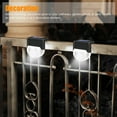thumbnail image 3 of 4pcs Solar Step Lights, TSV LED Deck Lights Fence Lights with Auto on/off, Waterproof Decorative Stair Lights for Garden Patio Dock Yard Pathway Outdoor, White Light, 3 of 7