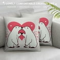 thumbnail image 3 of JEUXUS Gifts for Girlfriend,Gifts for Wife,I Love You Gifts for Her,Love Gifts for Her,Valentine's Day Gifts, for Women,Polar Bear Gifts,Polar Bear Gifts for Women,Love Pillow Covers, 3 of 5