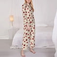 thumbnail image 3 of Disketp Ladybug With Mushroom Pajamas Set Long Sleeve Sleepwear Womens Button Down Nightwear Pj Sets-{designName}-XX-Large, 3 of 7