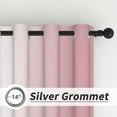 thumbnail image 4 of Lfeey Pink Blackout Curtains for Girls Room, Grommet Top, Drapes 63 inches Long 2 Panels set, 4 of 7