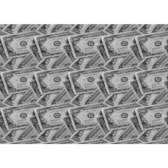 Ahgly Company Machine Washable Indoor Rectangle Transitional Gray Cloud Gray Area Rugs, 2' x 5'