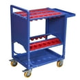 thumbnail image 2 of Tcbosik 40 Taper CNC Tool Holder Transfer Cart, 35 Capacity Heavy Duty Machine Tool Service Cart with Wheels, BT40 Multi-Function Tool Trolley for Warehouse, Workshop, Blue, 2 of 10