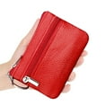 thumbnail image 2 of Women's Genuine Leather Coin Purse Mini Pouch Change Wallet with Keychain, 2 of 6