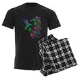 thumbnail image 6 of CafePress - Rainbow Hummingbird On Trumpet Vine Men's Dark Paj - Men's Dark Loose Fit Cotton Pajama Set, 6 of 7