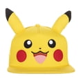 thumbnail image 1 of Pokemon Pikachu Big Face Smiling Snapback Trucker Hat With Ears, 1 of 5