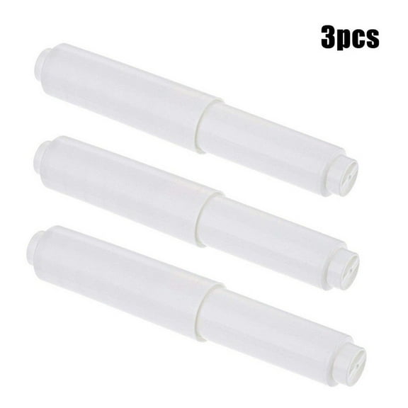 3Pcs White Replacement Toilet Paper Roll Holder Roller Spindle Insert-Spring