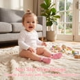 thumbnail image 2 of Toddler Socks Girls, Non Slip 12 Pairs Kids Ankle Socks with Grippers for 1-7 Years Children(01 Girls,1-3T), 2 of 7