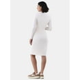 thumbnail image 3 of Time and Tru Women's Maternity 2-Piece Ribbed Dress with Long Sleeves, 3 of 4