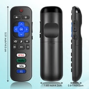 (Pack of 2) Replacement-Remote-Control for Roku-TV, Compatible with TCL Roku/for Hisense Roku/for Onn Roku/for Philips Roku Smart TVs (Not for Stick and Box)
