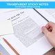 thumbnail image 2 of Notas Adhesivas, 100 PCS Post Sticky It Notes Transparentes, Hojas de Notas Adhesivas Transparentes Impermeables, 7,5 x 7,5 cm Uso Repetible, para Oficinas, Hogares y Estudiantes, 2 of 5