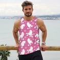 thumbnail image 6 of Disketp Cute Poodle Dog Men's Workout Tank Tops Sleeveless Gym Shirt Quick Dry Fitness Bodybuilding Sleeveless T Shirt-Small, 6 of 7