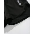thumbnail image 6 of Haitryli Kids Boys Sport Athletic Shorts 2 in 1 Double Layer Shorts with Liner Leggings Booty Shorts Black 7-8, 6 of 7