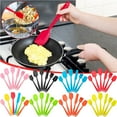 thumbnail image 2 of Dadiaei Silicone Spatula Set for Cooking,Baking,Mixing 6-Piece Food Grade Kitchen Utensils with Heat Resistant Silicone Brush,BPA-Free Rubber Spatula for Scraping,Non-Stick Cookware,Easy to Clean, 2 of 4