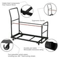 thumbnail image 4 of Folding Chair Storage Cart with Wheels, Holds 25 Chairs & 300 lbs - Heavy Duty L-Shape Rack for Church,Wedding,Event & Commercial Use, 4 of 10