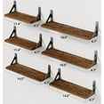 thumbnail image 3 of Juego de estantes de pared AMADA HOMEFURNISHING Wood Floating 6 piezas, 3 of 8