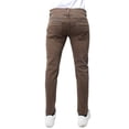 thumbnail image 3 of X RAY Jeans Men's Slim Fit Skinny Stretch Comfy Washed Denim Colored Jeans Pants, Dark Brown - 91159, 34W X 32L, 3 of 8