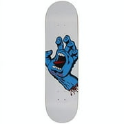 santa cruz skateboard deck screaming hand white 8.25" x 31.8"