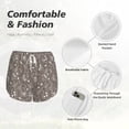 thumbnail image 4 of Balery Retro Bunny Pantalones cortos deportivos para mujer con forro y dos bolsillos, elásticos, para entrenamiento, gimnasio, yoga-Small, 4 of 7