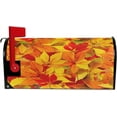 thumbnail image 3 of Fall Yellow Leaves Magnetic Mailbox Cover Autumn Maple Leaf Mailbox Wrap Post Letter Box Cover Home Decorative for Standard Mailboxes, 3 of 5