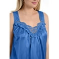 thumbnail image 5 of EZI Nightgowns for Women - Soft & Breathable Satin Night Gowns for Adult Women - Medium to Plus Size Womens Sleep Shirts - Knee-Length Nightgown, 5 of 6